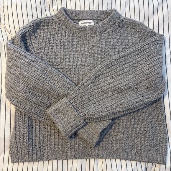 James Street Chunky Lowe Pullover Marled Silver - Picture 4 of 9